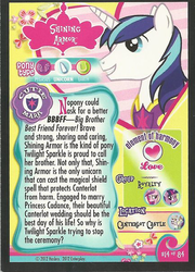 Size: 428x594 | Tagged: safe, edit, shining armor, g4, trading card