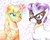 Size: 1000x800 | Tagged: safe, artist:muffinshire, applejack, masquerade, rarity, g4, female, flower, lesbian, mask, masquerade mask, ship:rarijack, shipping