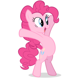 Size: 3000x3000 | Tagged: dead source, safe, artist:omgklint, pinkie pie, g4, high res, simple background, transparent background, vector