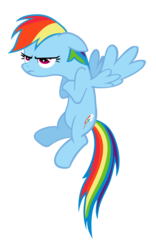 Size: 1116x1791 | Tagged: safe, artist:techrainbow, rainbow dash, g4, angry, simple background, transparent background, unamused, vector