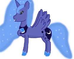 Size: 1000x800 | Tagged: safe, artist:hawkfrost050, princess luna, pony, g4, female, princess, simple background, solo