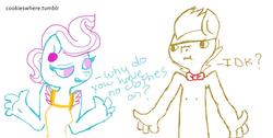 Size: 1280x647 | Tagged: safe, artist:cookieswhere, cup cake, doctor whooves, time turner, earth pony, anthro, g4, 30 minute art challenge