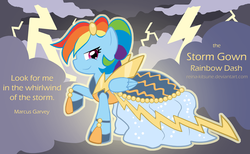 Size: 1200x737 | Tagged: safe, artist:reina-kitsune, rainbow dash, g4, clothes, dress