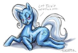 Size: 1113x757 | Tagged: safe, artist:pluckyninja, trixie, pony, unicorn, g4, female, mare, solo