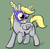 Size: 550x535 | Tagged: safe, artist:ambrosebuttercrust, derpy hooves, pegasus, pony, g4, duo, female, mare, mask