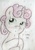 Size: 591x852 | Tagged: safe, artist:slightlyshade, sweetie belle, pony, g4, blushing, female, solo, traditional art