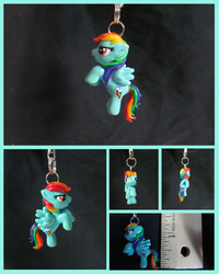 Size: 800x1000 | Tagged: safe, artist:minnichi, rainbow dash, g4, charm, customized toy, irl, jewelry, photo