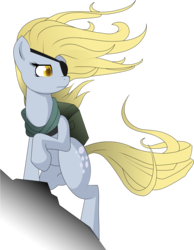 Size: 980x1266 | Tagged: safe, artist:shysolid, derpy hooves, pegasus, pony, g4, duo, eyepatch, female, mare