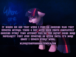 Size: 500x375 | Tagged: safe, twilight sparkle, g4, meta, pony confession, text