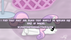 Size: 500x281 | Tagged: safe, sweetie belle, g4, meta, pony confession, text