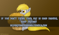 Size: 500x293 | Tagged: safe, derpy hooves, g4, meta, pony confession, text