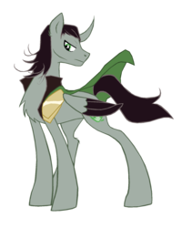 Size: 1355x1609 | Tagged: safe, artist:fluffomaru, chest fluff, loki, ponified, simple background, transparent background