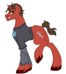 Size: 1513x1702 | Tagged: safe, artist:fluffomaru, avengers, iron man, ponified, simple background, transparent background