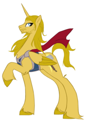 Size: 1823x2408 | Tagged: safe, artist:fluffomaru, avengers, ponified, simple background, thor, transparent background