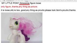 Size: 720x405 | Tagged: safe, sweetie belle (g3), g3, g3.5, ebay, fail, irl, photo, toy, wat
