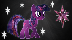 Size: 1920x1080 | Tagged: safe, artist:chingypants, twilight sparkle, pony, unicorn, g4, female, mare, smiling, solo, unicorn twilight, wallpaper