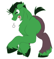 Size: 2100x2324 | Tagged: safe, artist:fluffomaru, avengers, ponified, simple background, the incredible hulk, transparent background