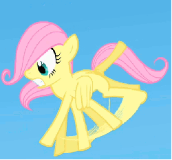 Size: 412x384 | Tagged: safe, screencap, fluttershy, g4, animated, female, filly, flailing