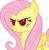 Size: 474x484 | Tagged: safe, artist:phoenixkatfury, fluttershy, pony, g4, female, naruto, sharingan, solo