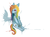 Size: 835x615 | Tagged: safe, artist:linoleumitalics, rainbow dash, pegasus, pony, g4