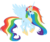 Size: 1500x1260 | Tagged: safe, artist:glamourkat, rainbow dash, alicorn, pony, g4, alicornified, artifact, concave belly, crown, ethereal mane, ethereal tail, female, hoof shoes, horn, jewelry, long horn, long mane, long tail, mare, peytral, princess shoes, race swap, rainbowcorn, regalia, signature, simple background, slender, solo, spread wings, tail, tall, thin, transparent background, wings