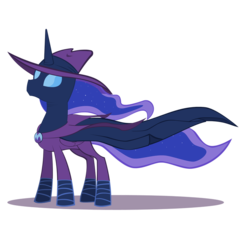 Size: 800x800 | Tagged: safe, artist:zoarvek, mare do well, princess luna, alicorn, pony, g4, female, mare, simple background, solo, transparent background