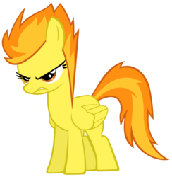 Size: 3592x3683 | Tagged: safe, artist:zakbo1337, spitfire, pegasus, pony, g4, angry, high res, show accurate, simple background, transparent background, vector