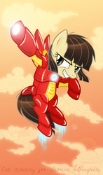 Size: 514x872 | Tagged: safe, artist:catwhitney, wild fire, pony, g4, crossover, iron man, iron mare, solo