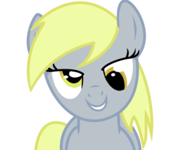 Size: 900x770 | Tagged: dead source, safe, artist:eruvon, derpy hooves, pegasus, pony, g4, bedroom eyes, female, love face, mare, show accurate, simple background, solo, transparent background, vector