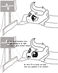 Size: 640x808 | Tagged: safe, artist:coolstorybrony, scootaloo, g4, ask, cancer, hospital, scootaleukemia, tumblr