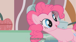 Size: 640x355 | Tagged: safe, screencap, pinkie pie, g4, dvd, youtube caption