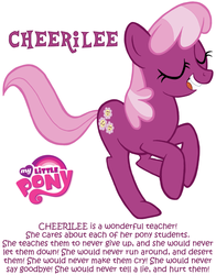 Size: 725x925 | Tagged: safe, cheerilee, g4, caption, rickroll, text, vector