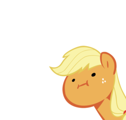 Size: 900x861 | Tagged: safe, artist:haloreplicas, applejack, g4, simple background, transparent background, vector, wut face