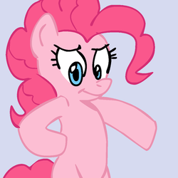 Size: 945x945 | Tagged: safe, artist:megasweet, pinkie pie, earth pony, pony, g4, female, mare, reaction image, solo