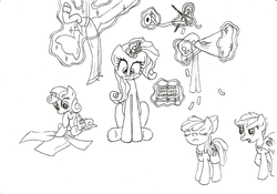 Size: 900x631 | Tagged: safe, artist:ogihb, apple bloom, rarity, scootaloo, sweetie belle, g4