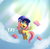 Size: 1200x1180 | Tagged: dead source, safe, artist:ninjaham, fluttershy, butterfly, pegasus, pony, g4, baseball cap, cap, cloud, crepuscular rays, cute, female, filly, filly fluttershy, hat, ribbon, shyabetes, solo, sunlight, younger