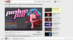 Size: 1244x679 | Tagged: safe, pinkie pie, fighting is magic, g4, ost, youtube link