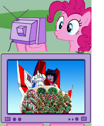 Size: 640x771 | Tagged: safe, pinkie pie, earth pony, pony, g4, exploitable meme, meme, nostalgia critic, starscream, starscream's cookies, thatguywiththeglasses.com, transformers, tv meme