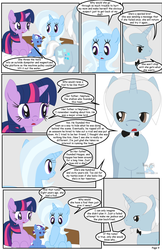 Size: 792x1224 | Tagged: safe, artist:dekomaru, trixie, twilight sparkle, oc, oc:iniduoh, oc:nebula, comic:the greatest gift, g4, comic, what happens in haygas