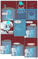 Size: 792x1224 | Tagged: safe, artist:dekomaru, oc, oc only, oc:hazel lulamoon, oc:iniduoh, pony, unicorn, comic:the greatest gift, air bubble, bubble, comic, drowning, female, male, mare, stallion, underwater, water tank, what happens in haygas