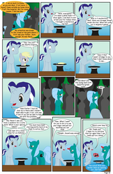 Size: 792x1224 | Tagged: safe, artist:dekomaru, derpy hooves, oc, oc:hazel lulamoon, oc:iniduoh, pegasus, pony, comic:the greatest gift, lulamoon sonata, g4, comic, female, mare