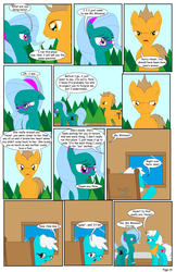 Size: 792x1224 | Tagged: safe, artist:dekomaru, oc, oc only, oc:bright blossom, oc:hazel lulamoon, comic:the greatest gift, lulamoon sonata, comic, glasses