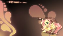 Size: 1920x1080 | Tagged: safe, artist:romus91, artist:soukitsubasa, fluttershy, g4, bunny ears, clothes, stockings, wallpaper
