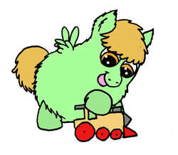 Size: 1280x1114 | Tagged: safe, artist:coalheart, fluffy pony, fluffy pony original art, toy