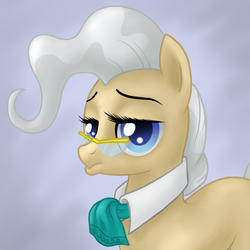 Size: 900x900 | Tagged: safe, artist:arrkhal, mayor mare, earth pony, pony, g4, duckface, glasses