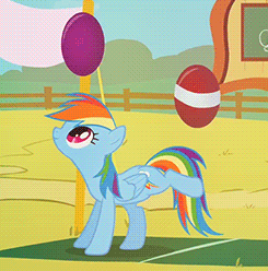 Size: 245x248 | Tagged: safe, screencap, rainbow dash, fall weather friends, g4, animated, ball, female, solo