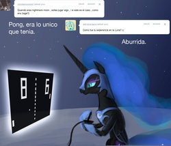 Size: 1024x878 | Tagged: safe, nightmare moon, princess luna, g4, preguntale a luna, spanish, translated in the comments, tumblr