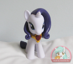 Size: 561x486 | Tagged: safe, artist:amandkyo-su, rarity, pony, g4, brushable, fire ruby, irl, photo, solo, toy