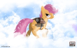 Size: 1900x1200 | Tagged: safe, artist:lva4l, scootaloo, g4, jetpack, wallpaper