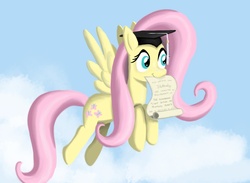 Size: 1920x1408 | Tagged: safe, artist:werdkcub, fluttershy, g4, duo, graduate